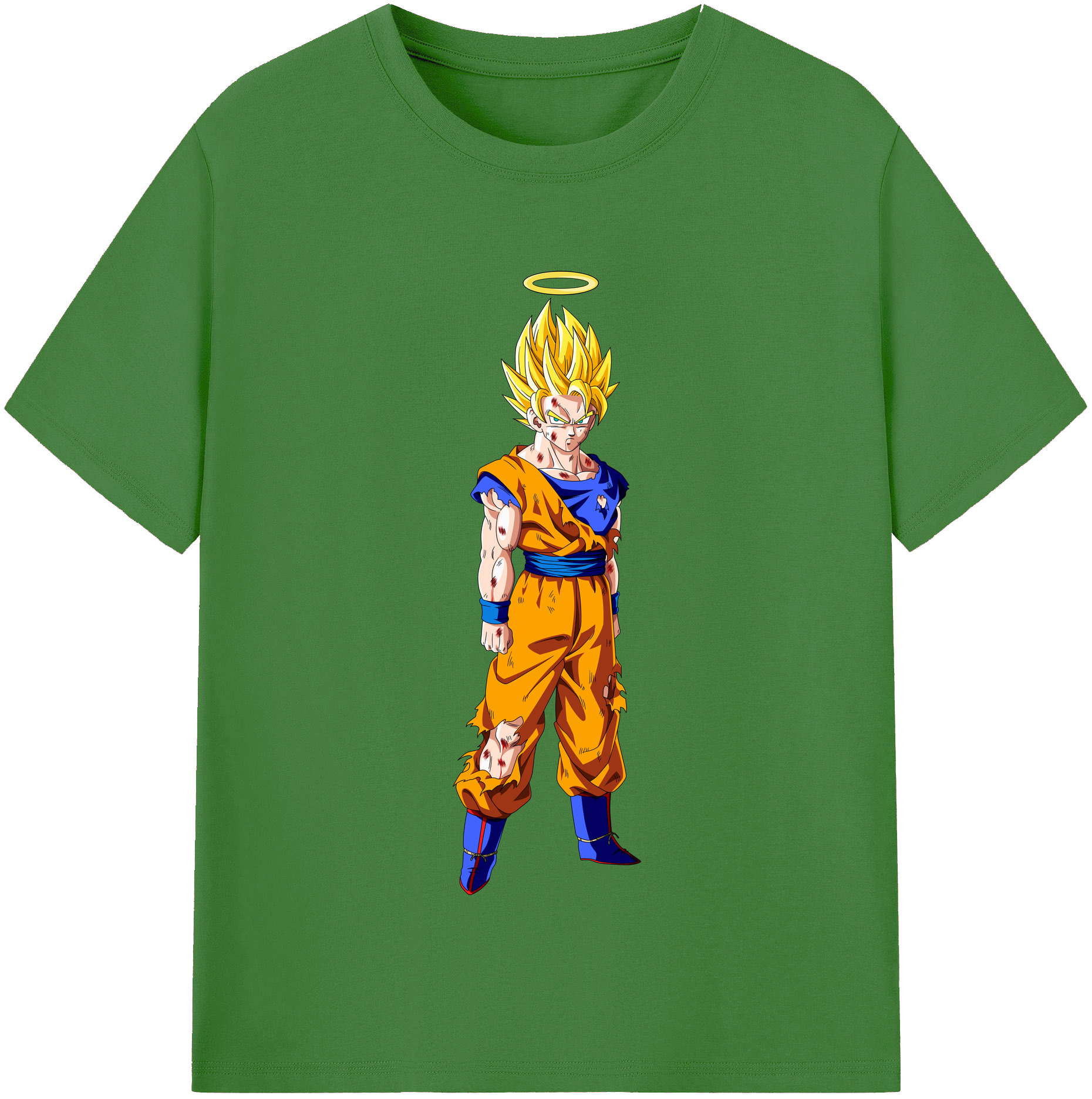 （画像用） ドラゴンボール 孫悟空（そん ごくう）Son Goku カカロット DRAGON BALL Kakarotto レディースカジュアルプリントTシャツ（綿100％）